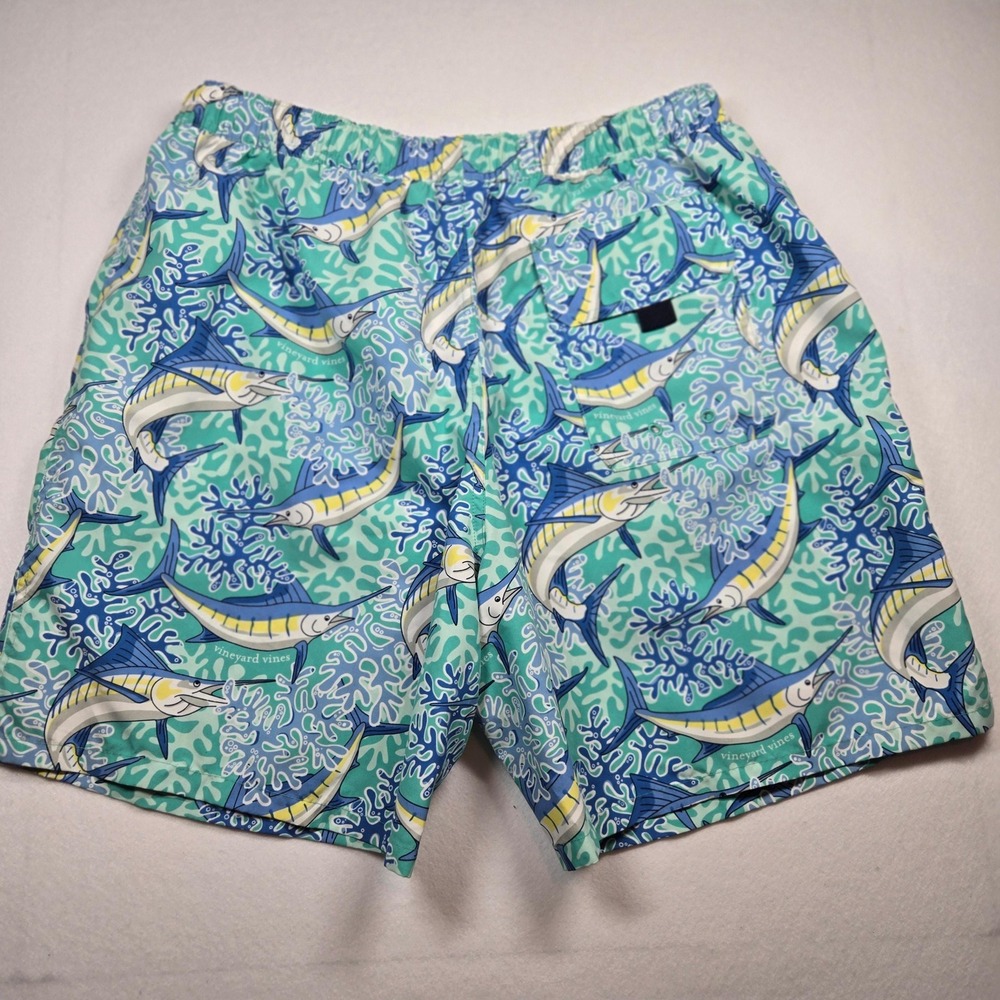 Vineyard Vines Marlin Print Swim Trunks Size L